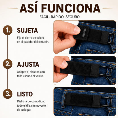 Aureo cinturón sin hebilla